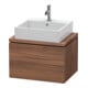 Duravit Waschtischunterschrank Compact L-Cube 62x47,7cm, Nussb Nat, f Kons, 1 Auszug-1