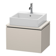 Duravit Waschtischunterschrank Compact L-Cube 62x47,7cm, Tau matt, f Konsole, 1 Auszug