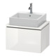 Duravit Waschtischunterschrank Compact L-Cube 62x47,7cm, we. hgl, f Konsole, 1 Auszug-1
