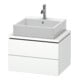 Duravit Waschtischunterschrank Compact L-Cube 62x47,7cm, we. ma, f Kons, 2 Schubkästen-1