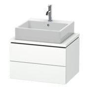 Duravit Waschtischunterschrank Compact L-Cube 62x47,7cm, we. ma, f Kons, 2 Schubkästen