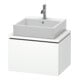 Duravit Waschtischunterschrank Compact L-Cube 62x47,7cm, we. matt, f Konsole, 1 Auszug-1