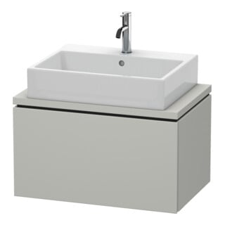 Duravit Waschtischunterschrank Compact L-Cube 72x47,7cm, betongr ma, f Kons, 1 Auszug