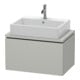 Duravit Waschtischunterschrank Compact L-Cube 72x47,7cm, betongr ma, f Kons, 1 Auszug-1