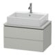 Duravit Waschtischunterschrank Compact L-Cube 72x47,7cm, betongr ma, f Kons, 2 Schub.-1
