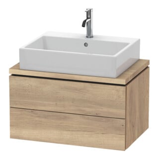 Duravit Waschtischunterschrank Compact L-Cube 72x47,7cm, Ei marm., f Kons, 2 Schub.
