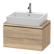 Duravit Waschtischunterschrank Compact L-Cube 72x47,7cm, Ei marm., f Kons, 2 Schub.