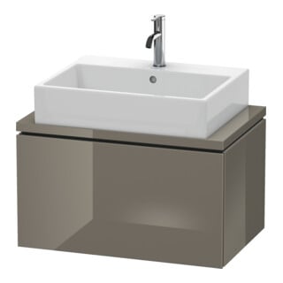 Duravit Waschtischunterschrank Compact L-Cube 72x47,7cm, flan. Gr hgl, f Kons, 1 Ausz.