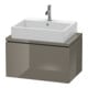Duravit Waschtischunterschrank Compact L-Cube 72x47,7cm, flan. Gr hgl, f Kons, 1 Ausz.-1