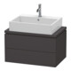 Duravit Waschtischunterschrank Compact L-Cube 72x47,7cm, graph matt, f Kons, 2 Schub.-1