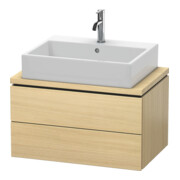 Duravit Waschtischunterschrank Compact L-Cube 72x47,7cm, med. Ei, f Kons, 2 Schub.