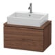 Duravit Waschtischunterschrank Compact L-Cube 72x47,7cm, Nussb dkl., f Kons, 2 Schub.-1