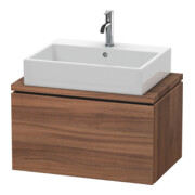 Duravit Waschtischunterschrank Compact L-Cube 72x47,7cm, Nussb Nat, f Kons, 1 Auszug-1
