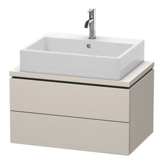 Duravit Waschtischunterschrank Compact L-Cube 72x47,7cm, Tau ma, f Kons, 2 Schubkästen