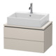Duravit Waschtischunterschrank Compact L-Cube 72x47,7cm, Tau ma, f Kons, 2 Schubkästen-1