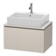 Duravit Waschtischunterschrank Compact L-Cube 72x47,7cm, Tau ma, für Konsole, 1 Auszug-1
