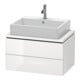Duravit Waschtischunterschrank Compact L-Cube 72x47,7cm, we. hgl, f Kons, 2 Schub.-1