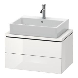 Duravit Waschtischunterschrank Compact L-Cube 72x47,7cm, we. hgl, f Kons, 2 Schub.