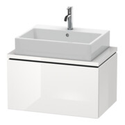 Duravit Waschtischunterschrank Compact L-Cube 72x47,7cm, we. hgl, f Konsole, 1 Auszug