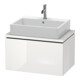 Duravit Waschtischunterschrank Compact L-Cube 72x47,7cm, we. hgl, f Konsole, 1 Auszug-1