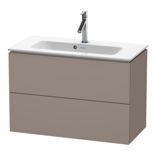 Duravit Waschtischunterschrank Compact L-Cube 82x39,1cm, bas. ma, 2 Schub., wandhängend