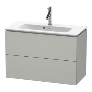 Duravit Waschtischunterschrank Compact L-Cube 82x39,1cm, betongr ma, 2 Schub., wandhängend