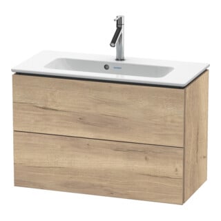 Duravit Waschtischunterschrank Compact L-Cube 82x39,1cm, Ei marm., 2 Schub., wandhängend