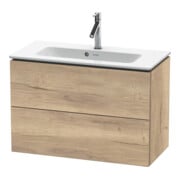Duravit Waschtischunterschrank Compact L-Cube 82x39,1cm, Ei marm., 2 Schub., wandhängend-1
