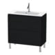 Duravit Waschtischunterschrank Compact L-Cube 82x39,1cm, Ei sw, 2 Auszüge, stehend-1