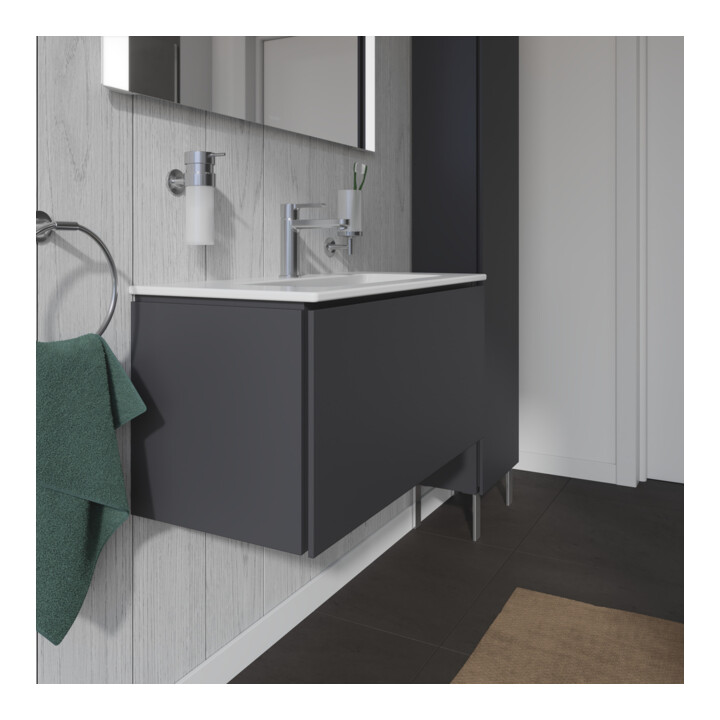 Duravit Waschtischunterschrank Compact L-Cube 82x39,1cm, graph ma, 1 Ausz., wandhängend