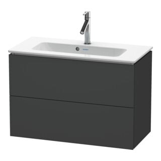 Duravit Waschtischunterschrank Compact L-Cube 82x39,1cm, graph ma, 2 Schub., wandhängend