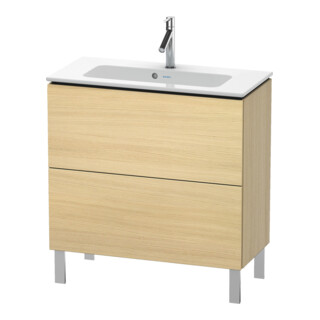 Duravit Waschtischunterschrank Compact L-Cube 82x39,1cm, med. Ei, 2 Auszüge, stehend