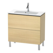 Duravit Waschtischunterschrank Compact L-Cube 82x39,1cm, med. Ei, 2 Auszüge, stehend