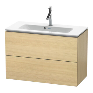 Duravit Waschtischunterschrank Compact L-Cube 82x39,1cm, med. Ei, 2 Schub., wandhängend