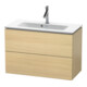 Duravit Waschtischunterschrank Compact L-Cube 82x39,1cm, med. Ei, 2 Schub., wandhängend-1