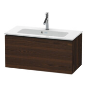 Duravit Waschtischunterschrank Compact L-Cube 82x39,1cm, Nussb geb., 1 Ausz., wandhängend