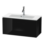 Duravit Waschtischunterschrank Compact L-Cube 82x39,1cm, sw hgl, 1 Auszug, wandhängend