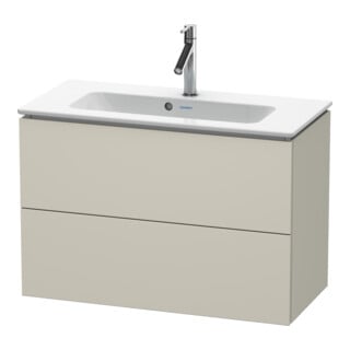 Duravit Waschtischunterschrank Compact L-Cube 82x39,1cm, Tau ma, 2 Schub., wandhängend
