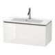 Duravit Waschtischunterschrank Compact L-Cube 82x39,1cm, we. hgl, 1 Ausz., wandhängend