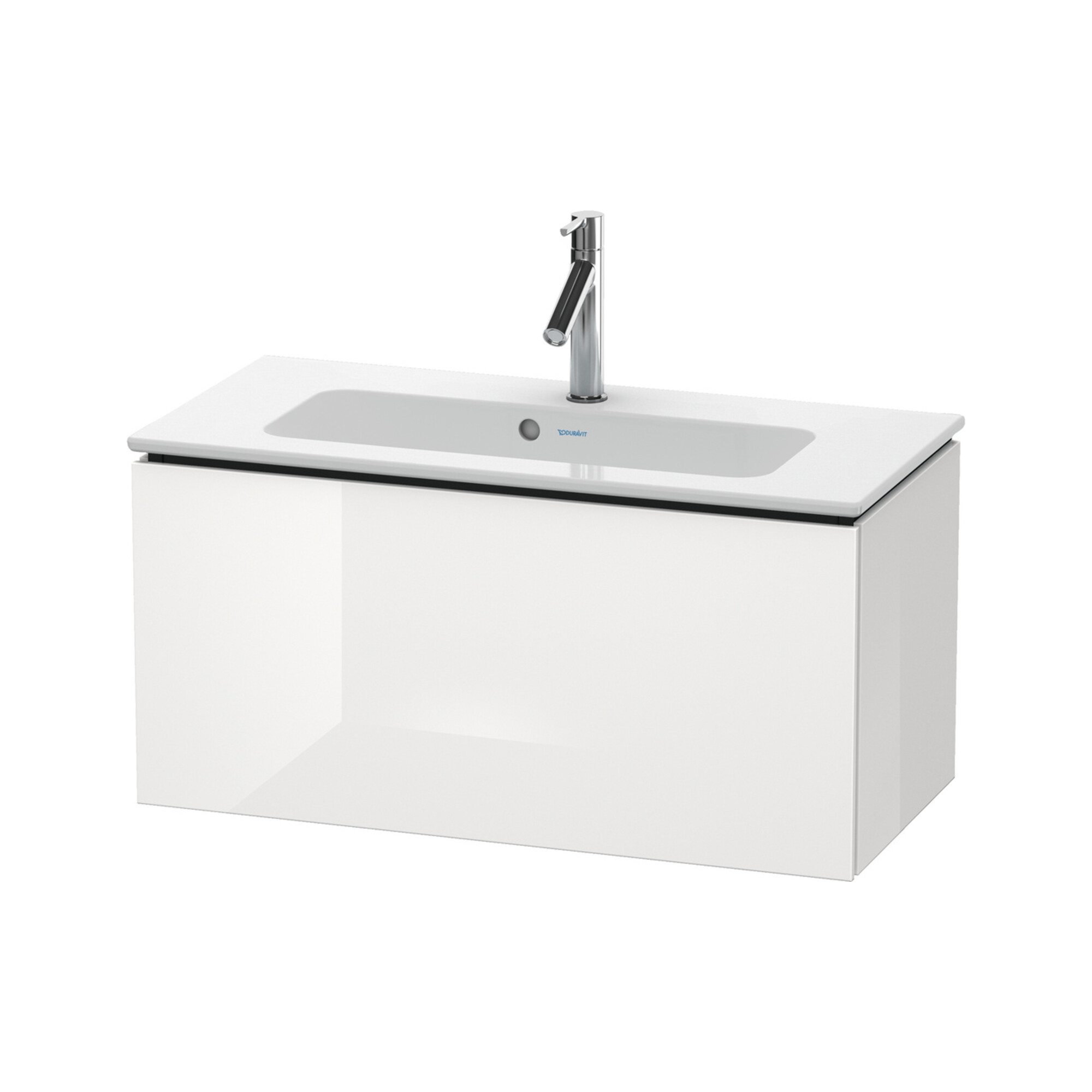 Duravit Waschtischunterschrank Compact L-Cube 82x39,1cm, we. hgl, 1 Ausz., wandhängend