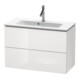 Duravit Waschtischunterschrank Compact L-Cube 82x39,1cm, we. hgl, 2 Schub., wandhängend-1