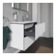 Duravit Waschtischunterschrank Compact L-Cube 82x39,1cm, we. hgl, 2 Schub., wandhängend