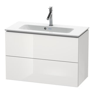 Duravit Waschtischunterschrank Compact L-Cube 82x39,1cm, we. hgl, 2 Schub., wandhängend