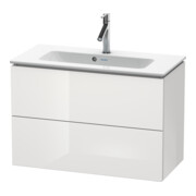 Duravit Waschtischunterschrank Compact L-Cube 82x39,1cm, we. hgl, 2 Schub., wandhängend
