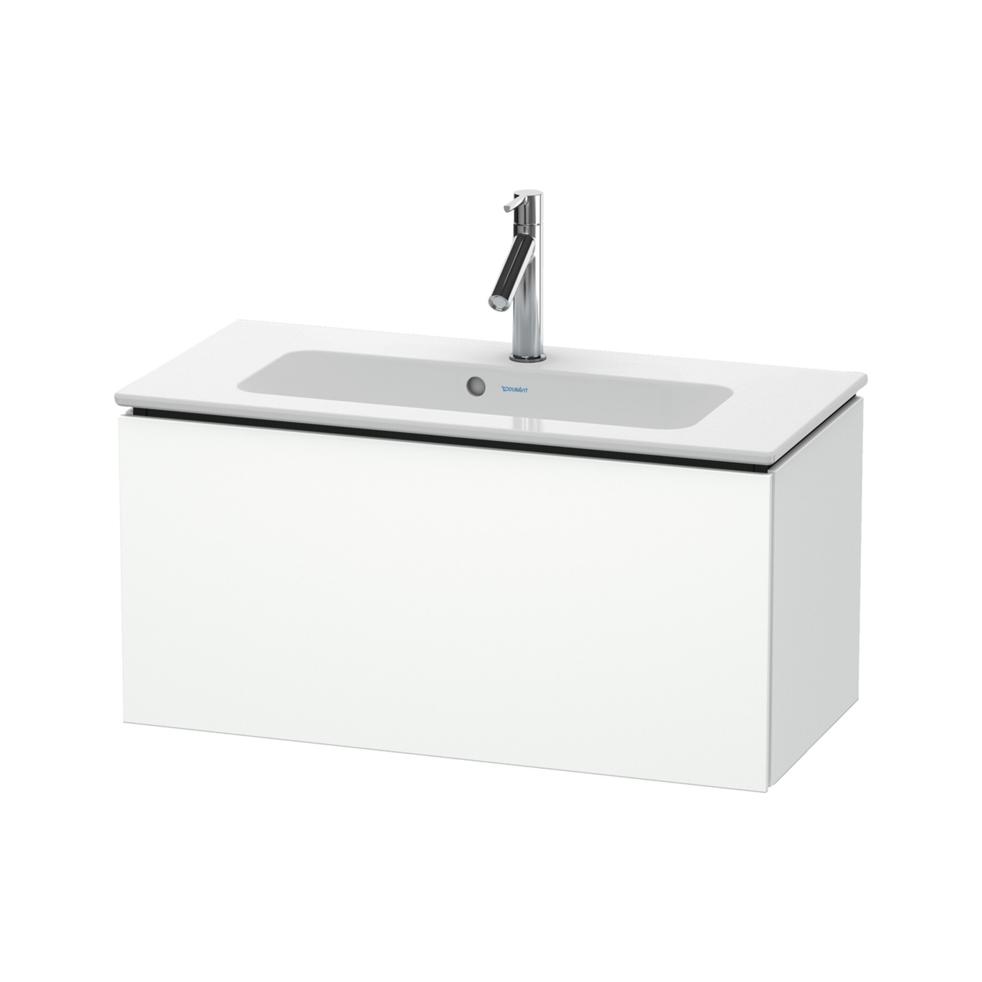 Duravit Waschtischunterschrank Compact L-Cube 82x39,1cm, we. ma, 1 Auszug, wandhängend