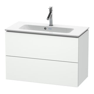 Duravit Waschtischunterschrank Compact L-Cube 82x39,1cm, we. ma, 2 Schub., wandhängend