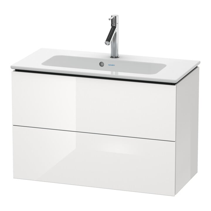 Duravit Waschtischunterschrank Compact L-Cube 82x39,1cm, we. ma, 2 Schub., wandhängend
