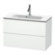 Duravit Waschtischunterschrank Compact L-Cube 82x39,1cm, we. matt, 2 Schub., wandhängend-1