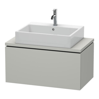 Duravit Waschtischunterschrank Compact L-Cube 82x47,7cm, betongr ma, f Kons, 1 Auszug