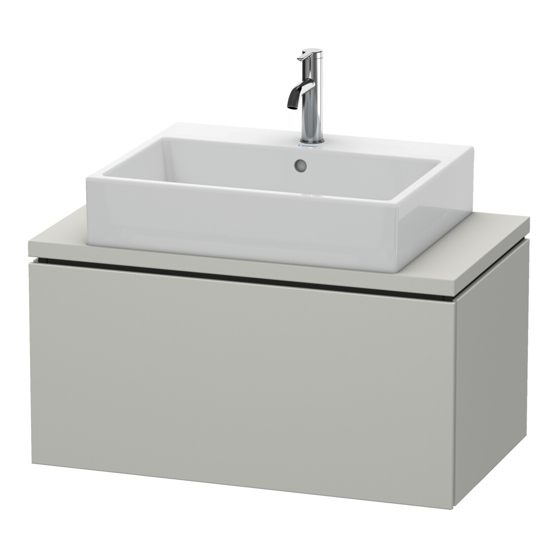 Duravit Waschtischunterschrank Compact L-Cube 82x47,7cm, betongr ma, f Kons, 1 Auszug